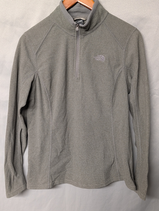 The North Face Sweaters - The North Face Women's Light Gray Quarter-Zip Fleece Pullover Size M